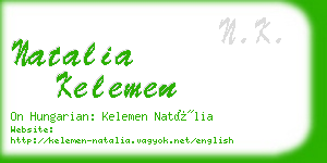 natalia kelemen business card
